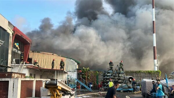 Massive fire breaks out at Shahjalal’s Cargo Village, 36 fire units bring it under control