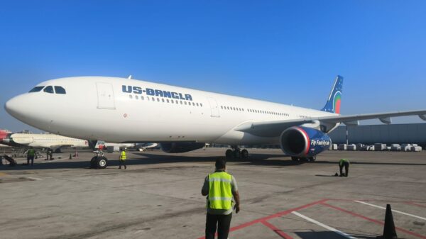 The third large Airbus 330-300 joined the US-Bangla Today