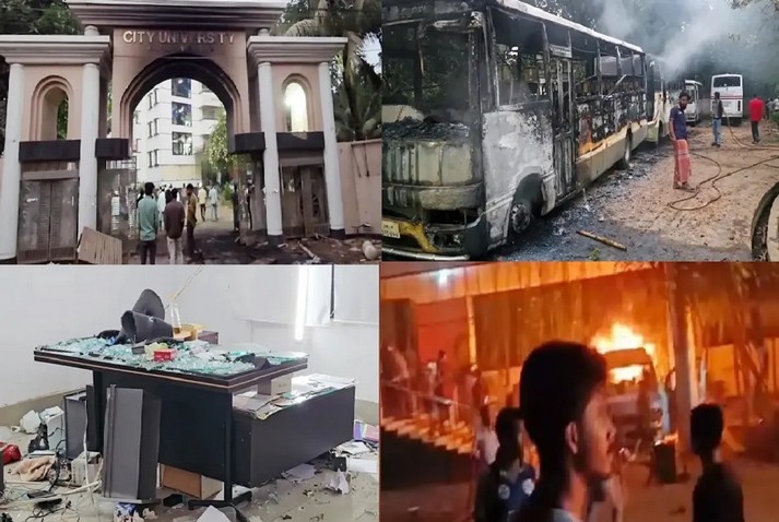 Clash between Daffodil and City University students in Savar, 1 injured