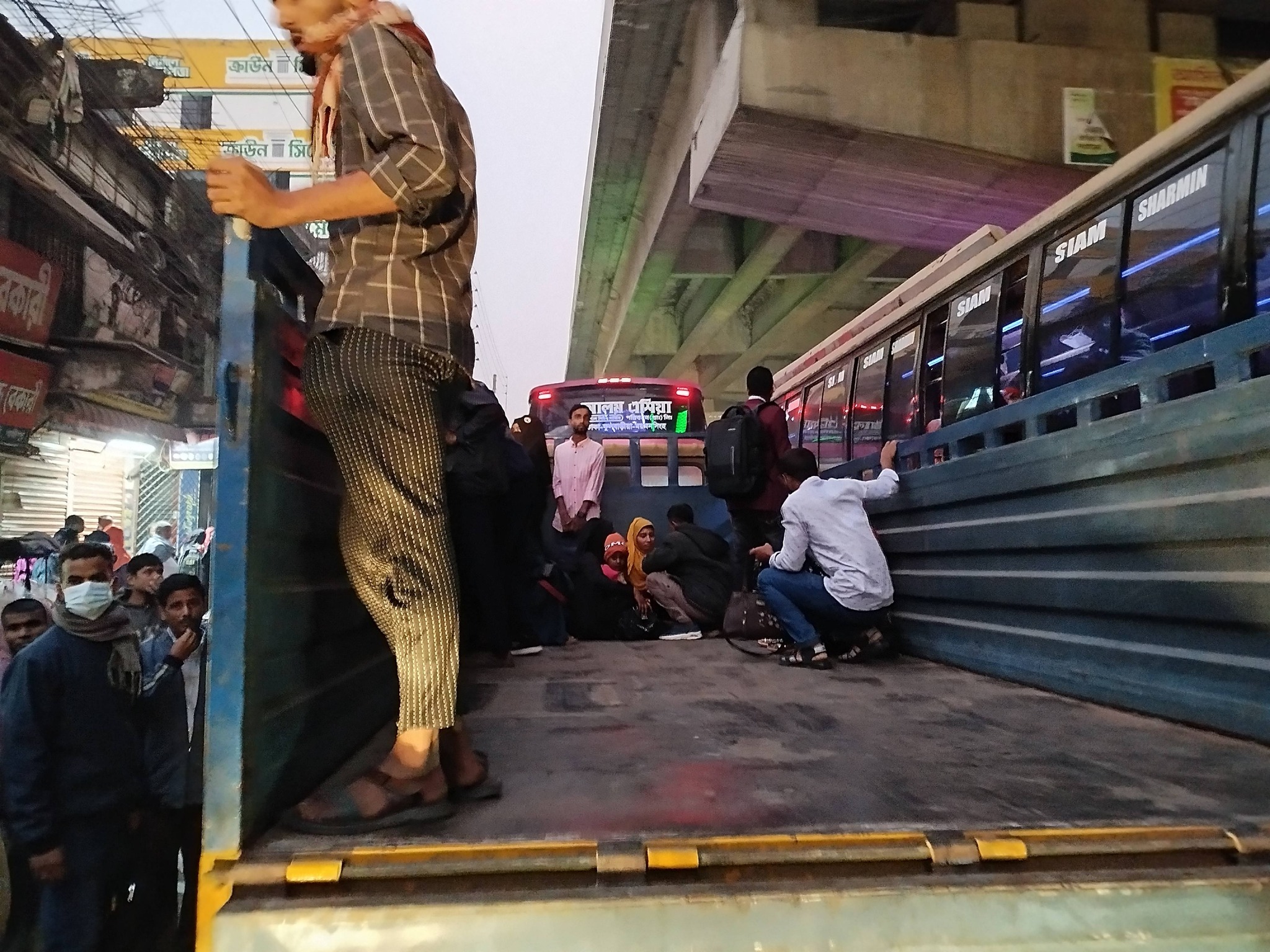 People are rushing home to vote